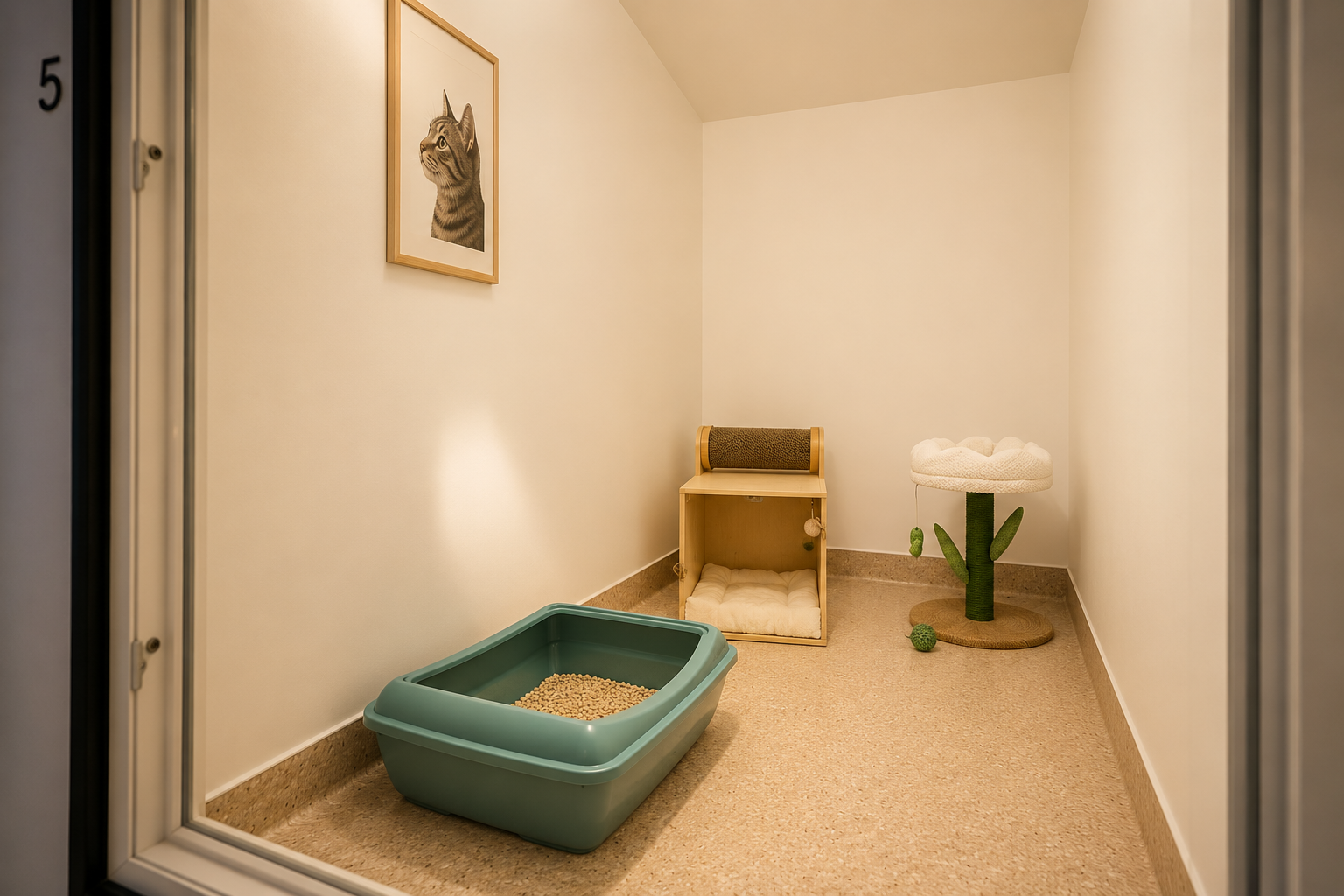 Spatiu pisici Hotel Labute Fericite